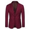 image:imageCOOFANDY Mens Sport Coat Casual Blazer One Button Business Suit Jacket  Regular Fit Sports Coat Lightweight Blazers Notch Lapel Solid Color Wedding Prom Party Dress Casual Daily BusinessBurgundy