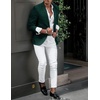 image:imageCOOFANDY Mens Sport Coat Casual Blazer One Button Business Suit Jacket  Regular Fit Sports Coat Lightweight Blazers Notch Lapel Solid Color Wedding Prom Party Dress Casual Daily BusinessGreen