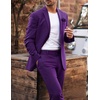 image:imageCOOFANDY Mens Sport Coat Casual Blazer One Button Business Suit Jacket  Regular Fit Sports Coat Lightweight Blazers Notch Lapel Solid Color Wedding Prom Party Dress Casual Daily BusinessPurple