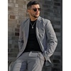 image:imageCOOFANDY Mens Sport Coat Casual Blazer One Button Business Suit Jacket  Regular Fit Sports Coat Lightweight Blazers Notch Lapel Solid Color Wedding Prom Party Dress Casual Daily BusinessLight Grey
