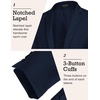 image:imageCOOFANDY Mens Sport Coat Casual Blazer One Button Business Suit Jacket  Regular Fit Sports Coat Lightweight Blazers Notch Lapel Solid Color Wedding Prom Party Dress Casual Daily BusinessDark Blue