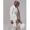 image:imageCOOFANDY Mens Sport Coat Casual Blazer One Button Business Suit Jacket  Regular Fit Sports Coat Lightweight Blazers Notch Lapel Solid Color Wedding Prom Party Dress Casual Daily BusinessWhite