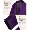 image:imageCOOFANDY Mens Sport Coat Casual Blazer One Button Business Suit Jacket  Regular Fit Sports Coat Lightweight Blazers Notch Lapel Solid Color Wedding Prom Party Dress Casual Daily BusinessPurple