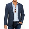 image:imageCOOFANDY Mens Blazer Casual Slim Fit Sport Coats Linen Texture Sport Jacket  Ligtweight Blazers Two Button Suit Jacket All Seaon Ideal for Casual Daily Wear Business Wedding GraduationNavy Blue