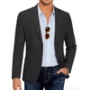 Plaid Blazer- Black