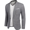 Plaid Blazer - Dark Gray