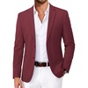 image:imageCOOFANDY Mens Casual Blazer Slim Fit Two Button Knit Sport Coat  Lightweight BlazerNotch LapelSuit JacketBusiness Casual Wedding Travel PartyBurgundy