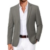 image:imageCOOFANDY Mens Casual Blazer Slim Fit Two Button Knit Sport Coat  Lightweight BlazerNotch LapelSuit JacketBusiness Casual Wedding Travel PartyDark Grey
