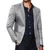 image:imageCOOFANDY Mens Metallic Jacket Casual Sport Coat 70s Party Disco Outfits  Sequin BlazerSparkle Jacket80s Style2Button BlazerNotched LapelCasualPartyDiscoPromHalloweenChristmas New Year Eve02silver