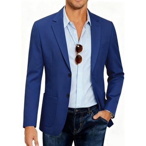 image:imageCOOFANDY Mens Blazer Casual Slim Fit Sport Coats Linen Texture Sport Jacket  Ligtweight Blazers Two Button Suit Jacket All Seaon Ideal for Casual Daily Wear Business Wedding GraduationBroyal Blue