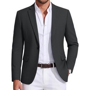 image:imageCOOFANDY Mens Sport Coat Casual Blazer One Button Business Suit Jacket  Regular Fit Sports Coat Lightweight Blazers Notch Lapel Solid Color Wedding Prom Party Dress Casual Daily BusinessDark Grey