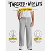 image:imageCOOFANDY Baggy Sweatpants Men Wide Leg Cotton Joggers for Men with Pockets  2 in 1 Design Ankle Drawcord Cotton Blend Wide Leg 3 Deep Pockets Drawstring Waist Y2K Loungewear Gym WorkoutAlight Gray