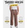 image:imageCOOFANDY Baggy Sweatpants Men Wide Leg Cotton Joggers for Men with Pockets  2 in 1 Design Ankle Drawcord Cotton Blend Wide Leg 3 Deep Pockets Drawstring Waist Y2K Loungewear Gym WorkoutBrown