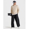 image:imageCOOFANDY Baggy Sweatpants Men Wide Leg Cotton Joggers for Men with Pockets  2 in 1 Design Ankle Drawcord Cotton Blend Wide Leg 3 Deep Pockets Drawstring Waist Y2K Loungewear Gym WorkoutBlack