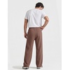 image:imageCOOFANDY Baggy Sweatpants Men Wide Leg Cotton Joggers for Men with Pockets  2 in 1 Design Ankle Drawcord Cotton Blend Wide Leg 3 Deep Pockets Drawstring Waist Y2K Loungewear Gym WorkoutBrown