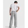 image:imageCOOFANDY Baggy Sweatpants Men Wide Leg Cotton Joggers for Men with Pockets  2 in 1 Design Ankle Drawcord Cotton Blend Wide Leg 3 Deep Pockets Drawstring Waist Y2K Loungewear Gym WorkoutAlight Gray