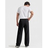 image:imageCOOFANDY Baggy Sweatpants Men Wide Leg Cotton Joggers for Men with Pockets  2 in 1 Design Ankle Drawcord Cotton Blend Wide Leg 3 Deep Pockets Drawstring Waist Y2K Loungewear Gym WorkoutBlack