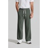 image:imageCOOFANDY Baggy Sweatpants Men Wide Leg Cotton Joggers for Men with Pockets  2 in 1 Design Ankle Drawcord Cotton Blend Wide Leg 3 Deep Pockets Drawstring Waist Y2K Loungewear Gym WorkoutDark Green