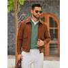 image:imageCOOFANDY Men Quarter Zip Pullover Sweatshirts Long Sleeve Mock Neck Sweater  14 Closure HalfOpening Quilted Texture Fleece Standup Collar Business Casual Golfing Thermal Ribbed CuffsDark Green