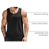 image:imageCOOFANDY Mens Cotton Tank Tops Workout Summer Sleeveless Muscle Gym Shirts Athletic Beach Tee Shirt PackBlack