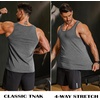 image:imageCOOFANDY Mens Cotton Tank Tops Workout Summer Sleeveless Muscle Gym Shirts Athletic Beach Tee Shirt PackBlackdark Grey