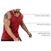 image:imageCOOFANDY Mens Cotton Tank Tops Workout Summer Sleeveless Muscle Gym Shirts Athletic Beach Tee Shirt PackBlackred