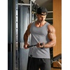 image:imageCOOFANDY Mens Cotton Tank Tops Workout Summer Sleeveless Muscle Gym Shirts Athletic Beach Tee Shirt PackLight Grey
