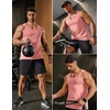 image:imageCOOFANDY Mens Cotton Tank Tops Workout Summer Sleeveless Muscle Gym Shirts Athletic Beach Tee Shirt PackPink