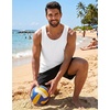 image:imageCOOFANDY Mens Cotton Tank Tops Workout Summer Sleeveless Muscle Gym Shirts Athletic Beach Tee Shirt PackWhite