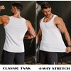 image:imageCOOFANDY Mens Cotton Tank Tops Workout Summer Sleeveless Muscle Gym Shirts Athletic Beach Tee Shirt PackWhite
