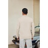 image:imageCOOFANDY Mens Knit Polo Shirt Long Sleeve Polo Sweaters Casual Golf Shirts  long sleeve knit shirtsknitted polo shirtsfleece shirtBeige