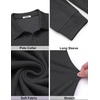 image:imageCOOFANDY Mens Knit Polo Shirt Long Sleeve Polo Sweaters Casual Golf Shirts  long sleeve knit shirtsknitted polo shirtsfleece shirtDark Grey