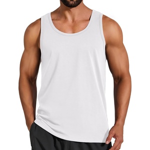 image:imageCOOFANDY Mens Cotton Tank Tops Workout Summer Sleeveless Muscle Gym Shirts Athletic Beach Tee Shirt PackWhite