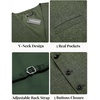 image:imageCOOFANDY Men Casual Suit Vest Formal Dress Vest Slim Fit Waistcoat Business WeddingArmy Green