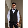 image:imageCOOFANDY Men Casual Suit Vest Formal Dress Vest Slim Fit Waistcoat Business WeddingBlack