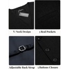 image:imageCOOFANDY Men Casual Suit Vest Formal Dress Vest Slim Fit Waistcoat Business WeddingBlack