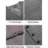 image:imageCOOFANDY Men Casual Suit Vest Formal Dress Vest Slim Fit Waistcoat Business WeddingGrey