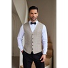 image:imageCOOFANDY Men Casual Suit Vest Formal Dress Vest Slim Fit Waistcoat Business WeddingLight Grey