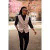 image:imageCOOFANDY Men Casual Suit Vest Formal Dress Vest Slim Fit Waistcoat Business WeddingLight Grey