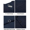 image:imageCOOFANDY Men Casual Suit Vest Formal Dress Vest Slim Fit Waistcoat Business WeddingNavy Blue