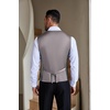 image:imageCOOFANDY Men Casual Suit Vest Formal Dress Vest Slim Fit Waistcoat Business WeddingPlaid Blazer Dark Gray