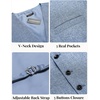 image:imageCOOFANDY Men Casual Suit Vest Formal Dress Vest Slim Fit Waistcoat Business WeddingSky Blue