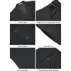 image:imageCOOFANDY Mens 2 Piece Suits Slim Fit Two Button Blazer Pants Set for Casual Business WeddingDark Grey