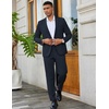 image:imageCOOFANDY Mens 2 Piece Suits Slim Fit Two Button Blazer Pants Set for Casual Business WeddingNavy Blue