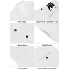 image:imageCOOFANDY Mens 2 Piece Suits Slim Fit Two Button Blazer Pants Set for Casual Business WeddingWhite