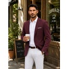 image:imageCOOFANDY Mens Blazer Casual Sport Coats Lightweight Sports Jacket  One Button Notched Lapel 4 Functional Pockets Double Back Vent Classic Fit Ideal for Weddings amp Proms amp PartiesWine Red