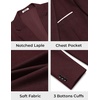 image:imageCOOFANDY Mens Blazer Casual Sport Coats Lightweight Sports Jacket  One Button Notched Lapel 4 Functional Pockets Double Back Vent Classic Fit Ideal for Weddings amp Proms amp PartiesWine Red