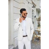 image:imageCOOFANDY Mens Blazer Casual Sport Coats Lightweight Sports Jacket  One Button Notched Lapel 4 Functional Pockets Double Back Vent Classic Fit Ideal for Weddings amp Proms amp PartiesWhite