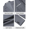 image:imageCOOFANDY Mens Blazer Casual Sport Coats Lightweight Sports Jacket  One Button Notched Lapel 4 Functional Pockets Double Back Vent Classic Fit Ideal for Weddings amp Proms amp PartiesGrey