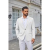 image:imageCOOFANDY Mens Blazer Casual Sport Coats Lightweight Sports Jacket  One Button Notched Lapel 4 Functional Pockets Double Back Vent Classic Fit Ideal for Weddings amp Proms amp PartiesWhite